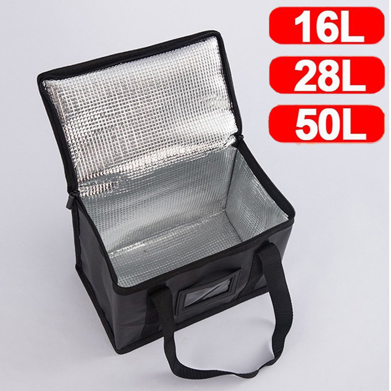 Food Storage Hiking - 1pc Large Insulated Picnic Bags, Thermal