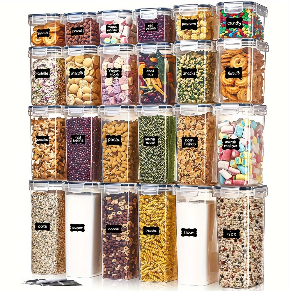 Food Storage Utensils - 24Pcs Food Storage Containers 12 Boxes