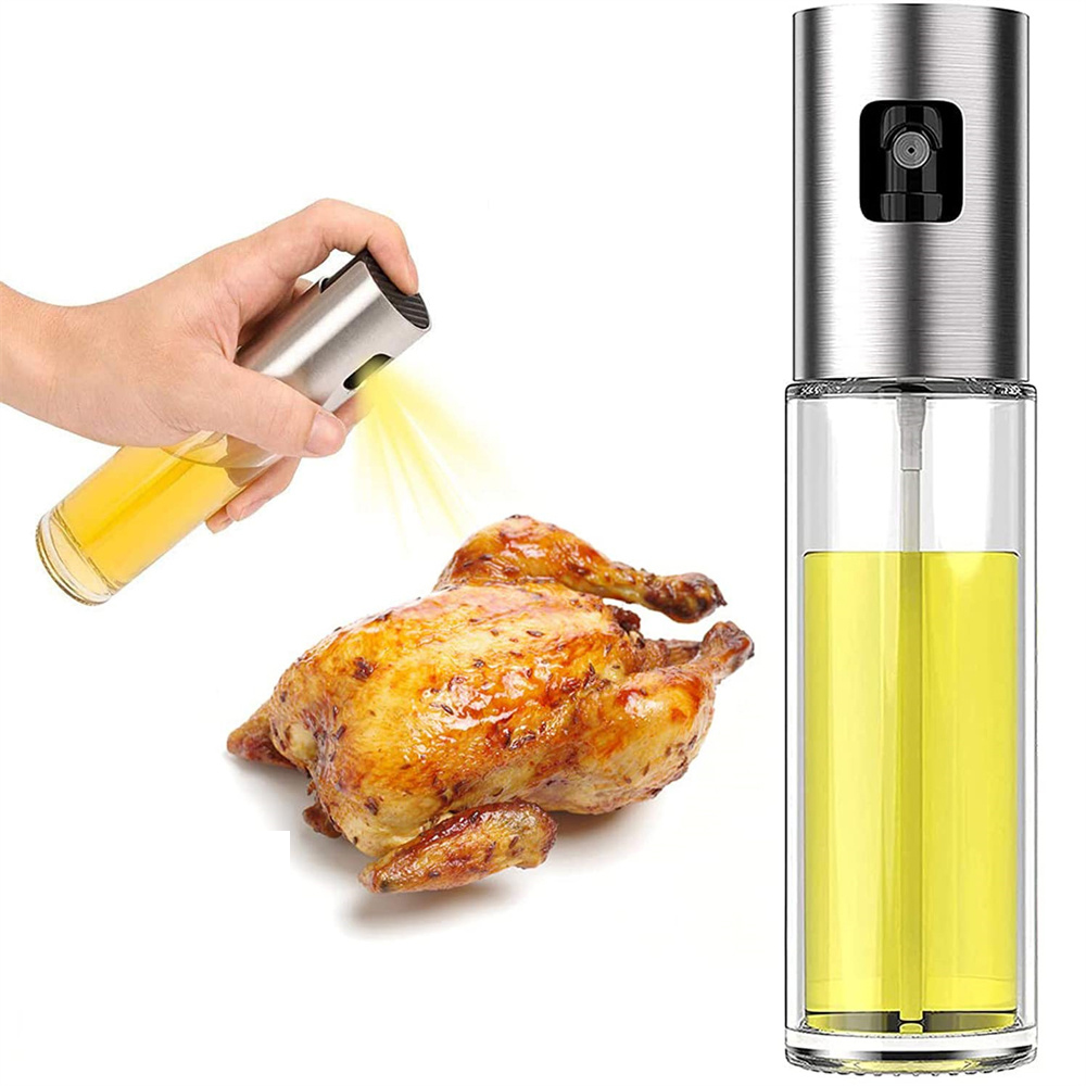 Salad Dressing Bottle - Glass Oil Sprayer for Cooking Olive