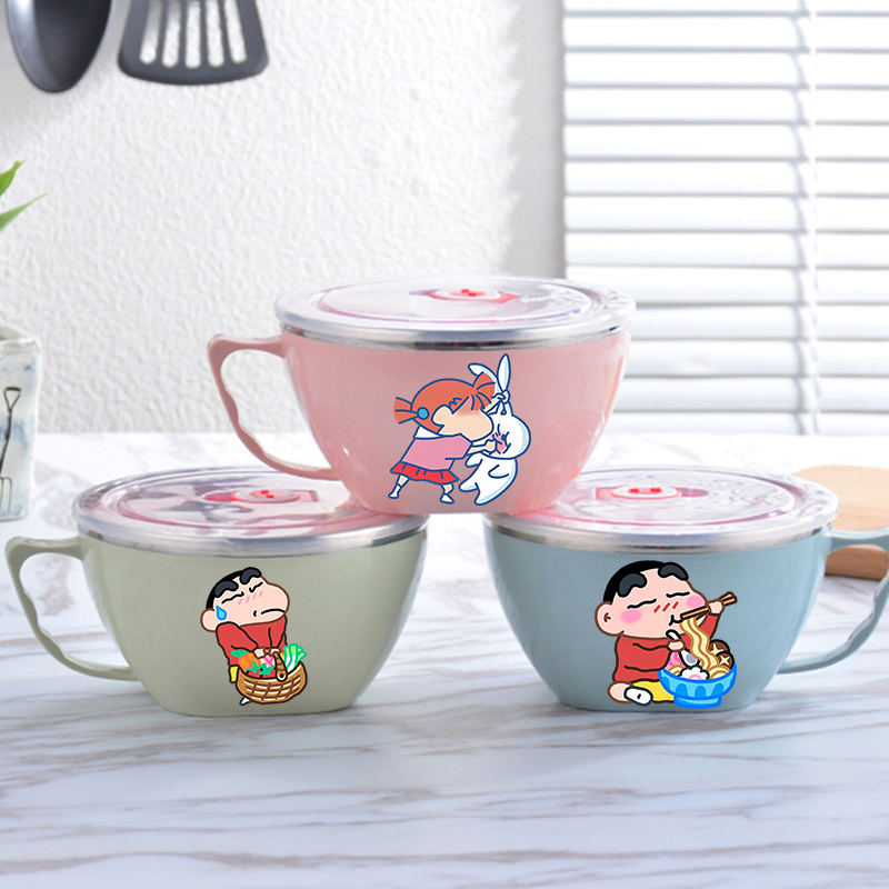 Food Storage Utensils - Crayon Shin-chan Noodle Bowl Large Capacity