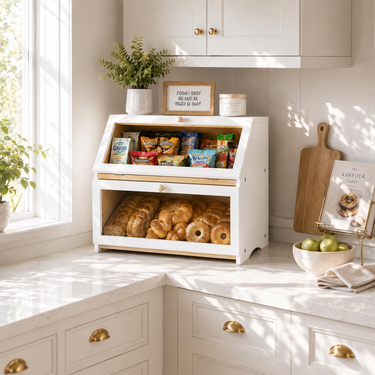 HOMEKOKO Double Layer Bread Bo - огляд і ціна Food Storage Utensils