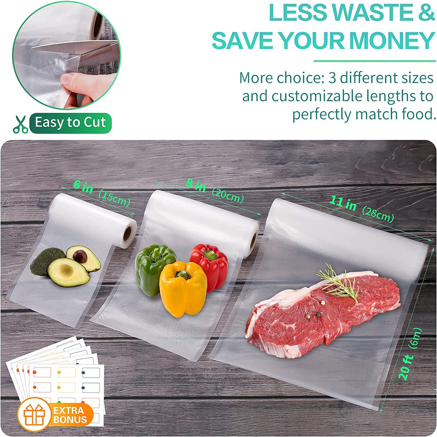 Kitchen Bags For Vacuum Food V - огляд і ціна Food Storage Method