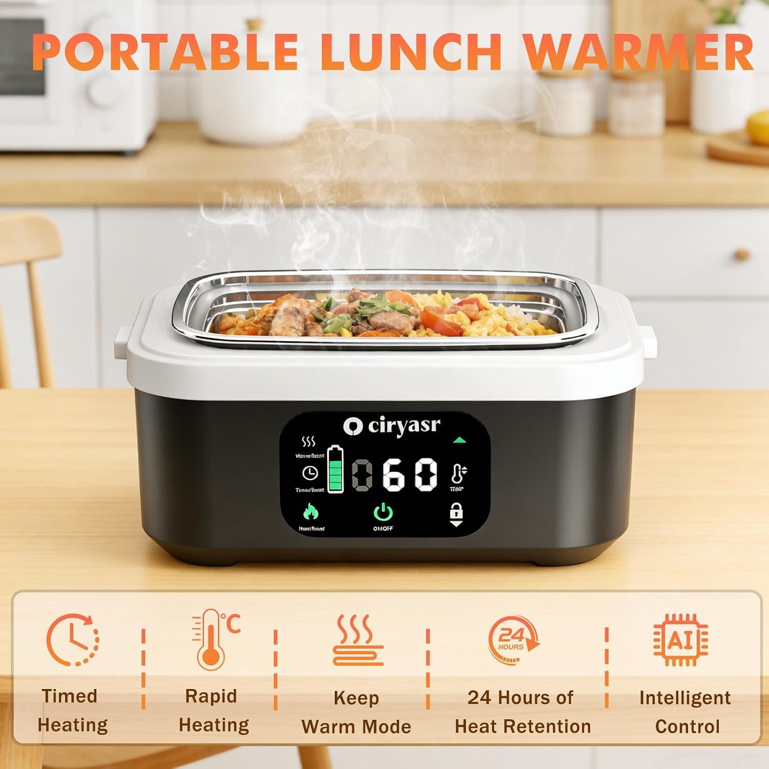 Powerful Electric Lunch Box, 1 - огляд і ціна Food Storage Hiking