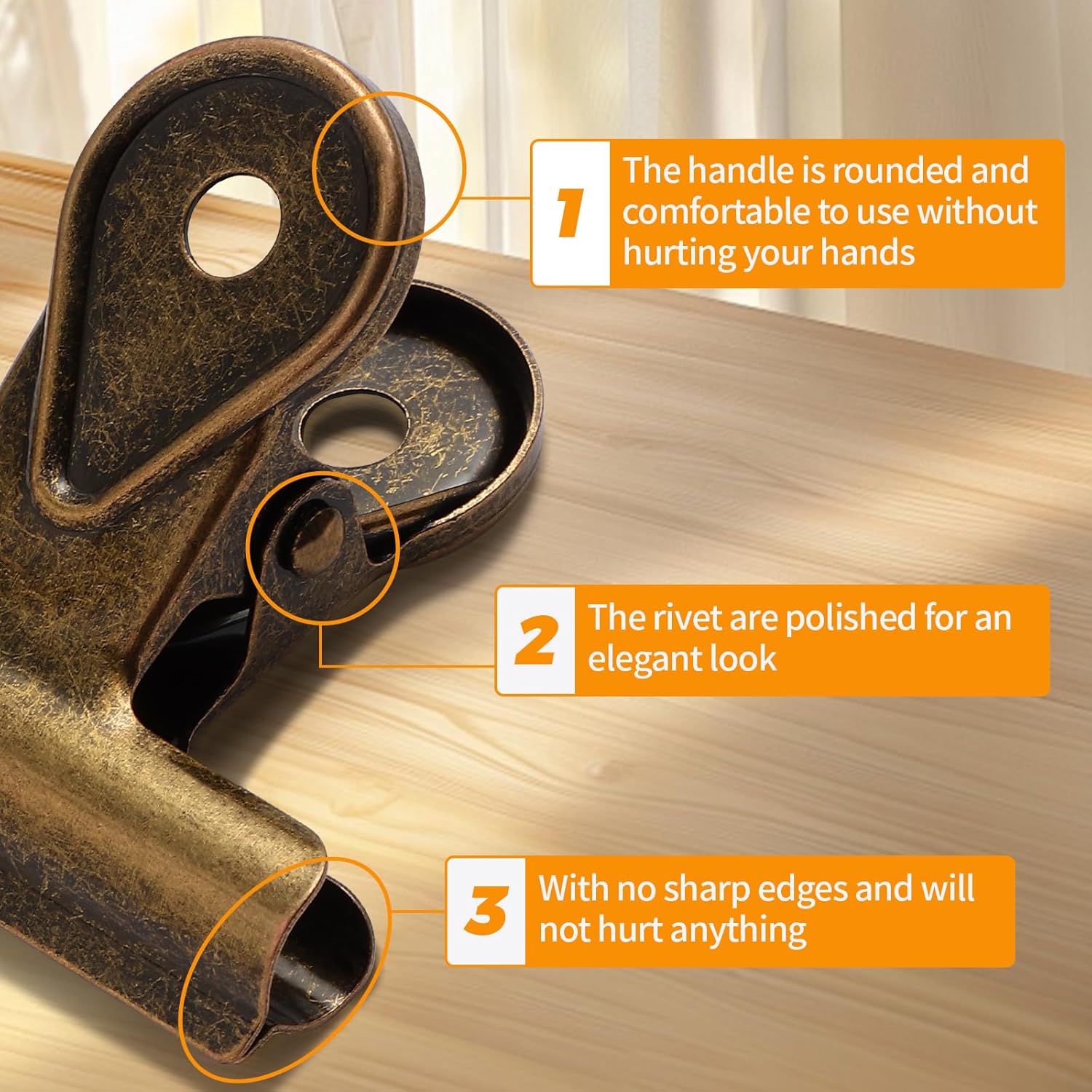 Bulldog Clips, 3 Pcs Binder Cl - огляд і ціна Food Storage Method