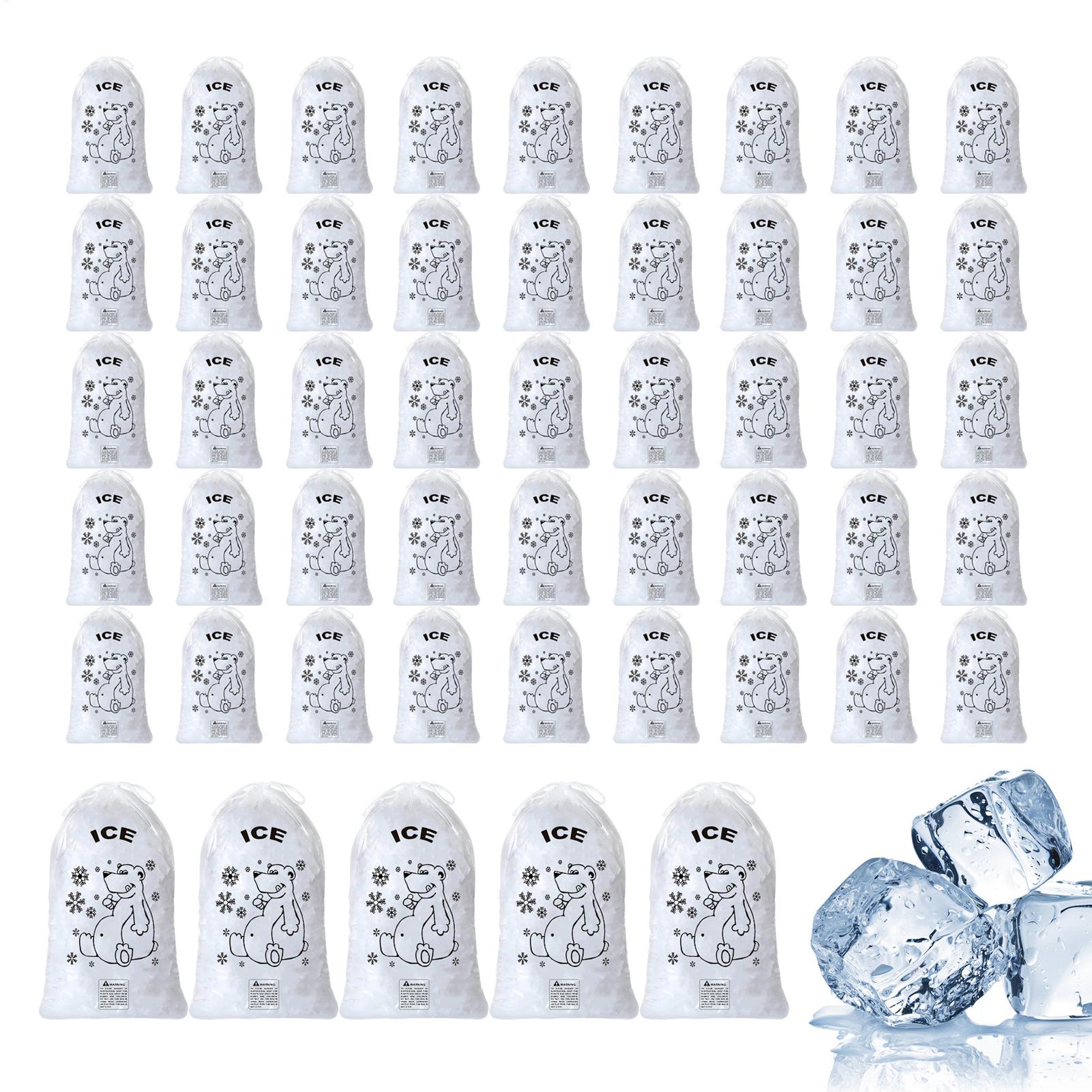 Ice Bags 50 Pcs Heavy Duty Dra - огляд і ціна Food Storage Hiking