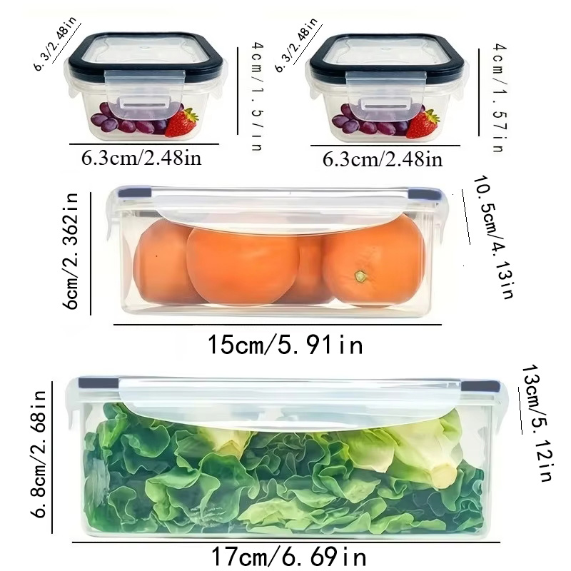 8Pcs Set Includes 4 Containers - огляд і ціна Food Storage Method