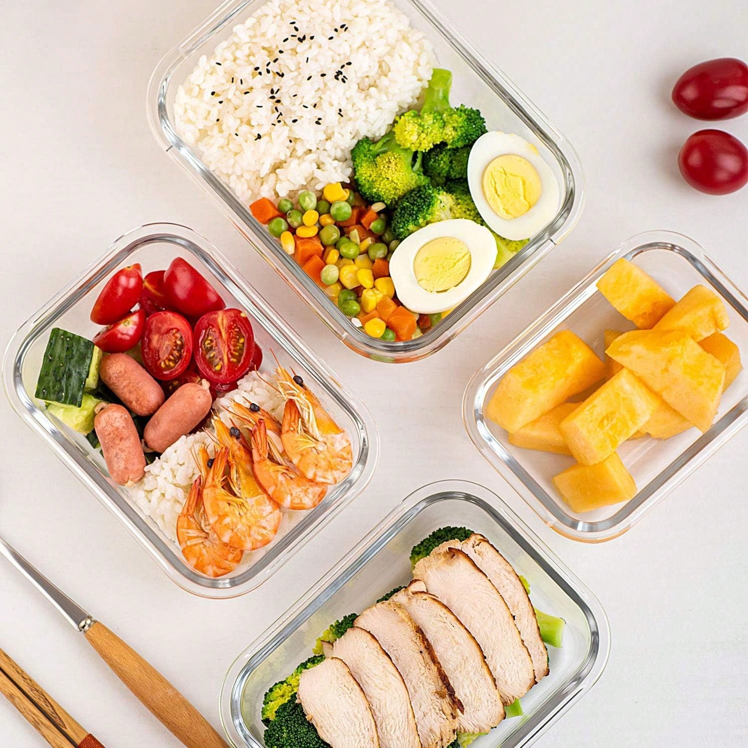 10 Pack Glass Meal Prep Contai - огляд і ціна Food Storage Method