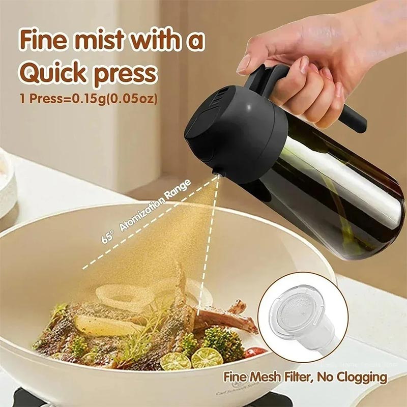 470ml Glass Oil Dispenser 2-in - огляд і ціна Salad Dressing Bottle