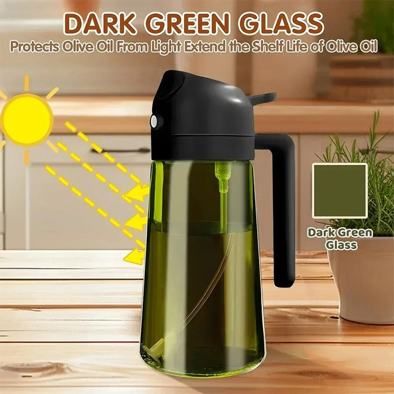 470ml Glass Oil Dispenser 2-in - огляд і ціна Salad Dressing Bottle