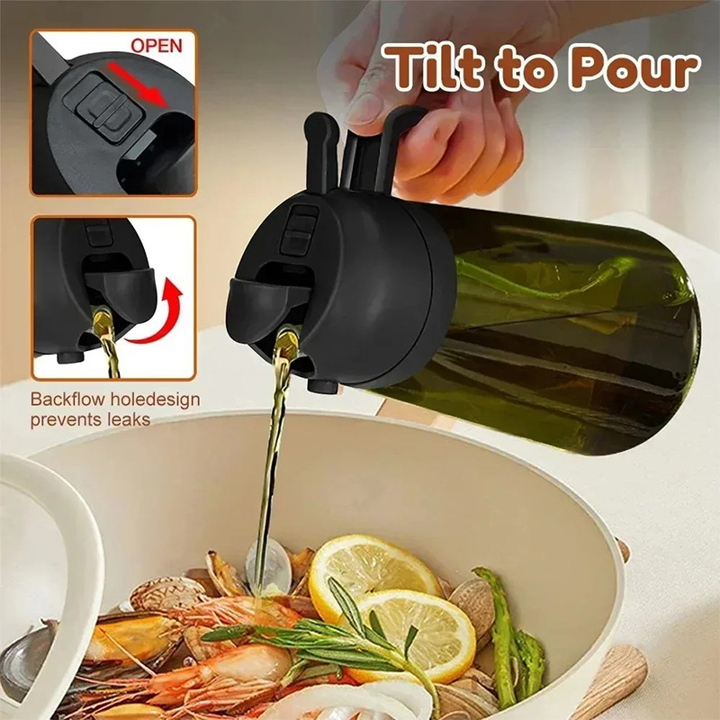 470ml Glass Oil Dispenser 2-in - огляд і ціна Salad Dressing Bottle