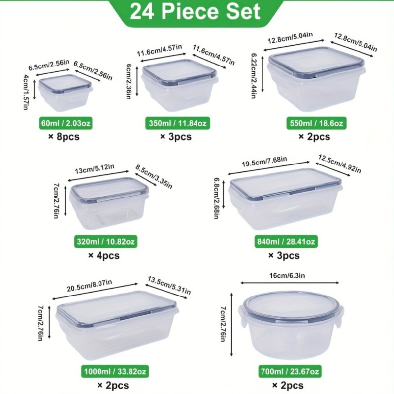 48PCS BPA-Free Food Storage Se - огляд і ціна Food Storage Utensils