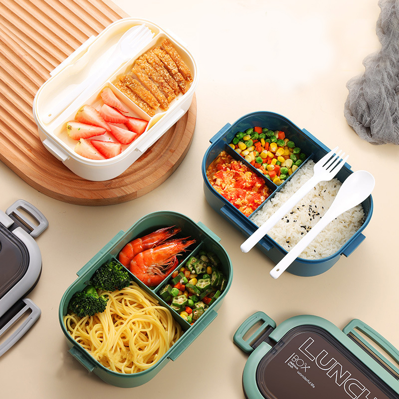 Single Double-layer Lunch Box  - огляд і ціна Food Storage Tupperware