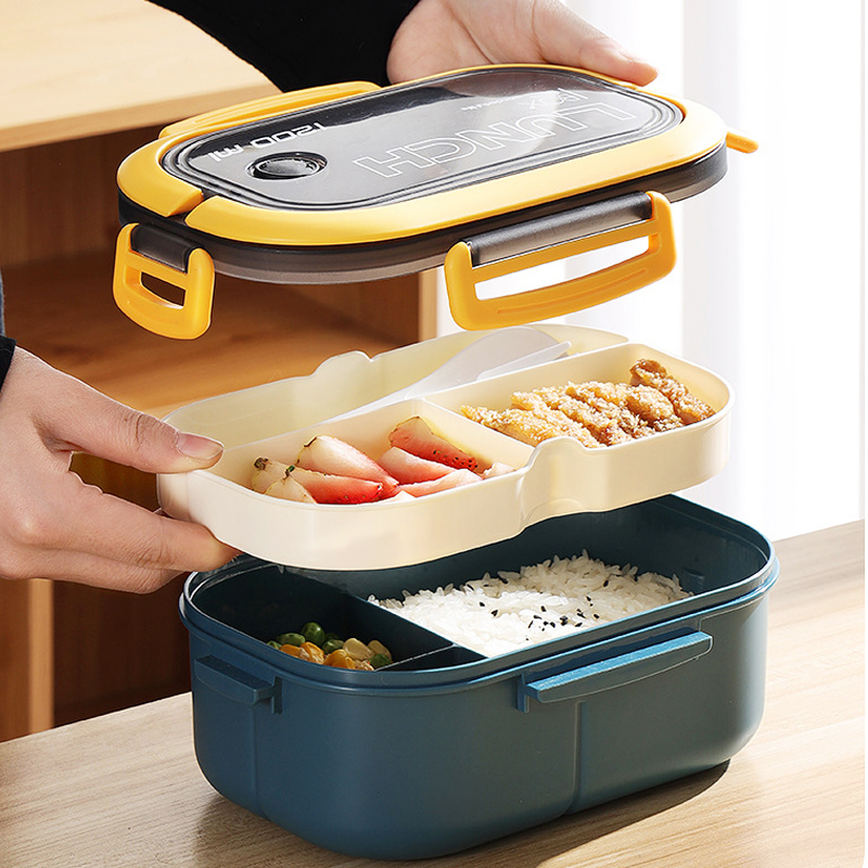 Single Double-layer Lunch Box  - огляд і ціна Food Storage Tupperware